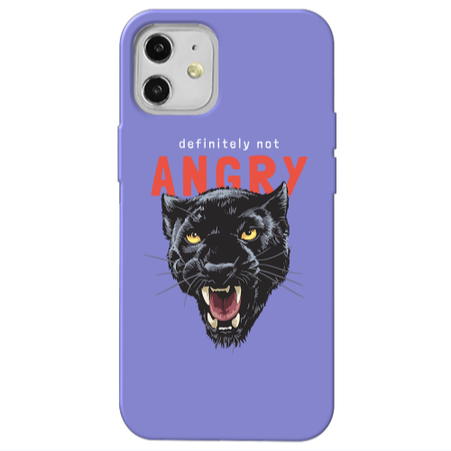 Apple iPhone 12 Pointed teeth Purple Colored Silicone TPU Θήκη