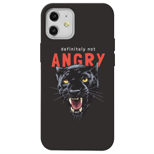 Apple iPhone 12 Pointed teeth Black Colored Silicone TPU Θήκη