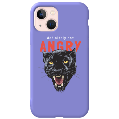 Apple iPhone 13 Pointed teeth Purple Colored Silicone TPU Θήκη