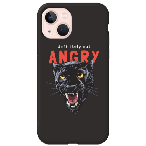 Apple iPhone 13 Pointed teeth Black Colored Silicone TPU Θήκη