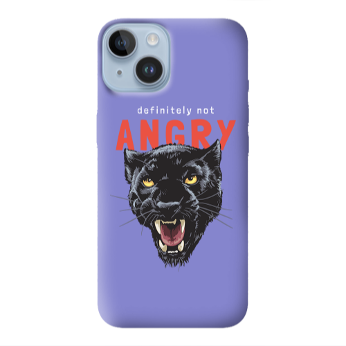 Apple iPhone 14  Pointed teeth Purple Colored Silicone TPU Θήκη