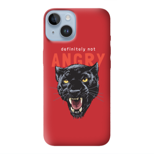 Apple iPhone 14 Plus Pointed teeth Red Colored Silicone TPU Θήκη