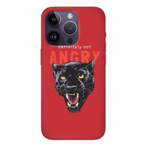 Apple iPhone 14 Pro  Pointed teeth Red Colored Silicone TPU Θήκη