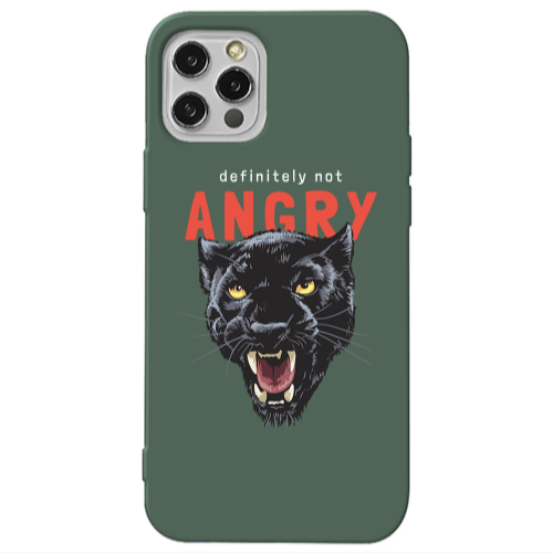 Apple iPhone 13 Pro Pointed teeth Dark Green Colored Silicone TPU Θήκη