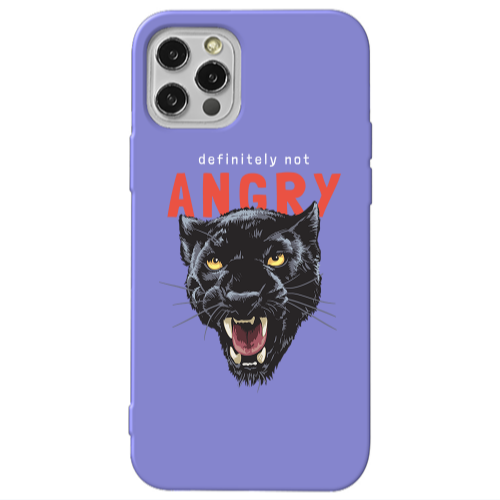 Apple iPhone 12 Pro Pointed teeth Purple Colored Silicone TPU Θήκη