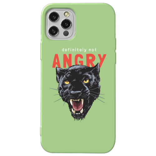 Apple iPhone 12 Pro Pointed teeth Light Green Colored Silicone TPU Θήκη
