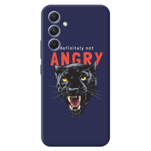 Samsung A54 Pointed teeth Dark blue Colored Silicone TPU Θήκη