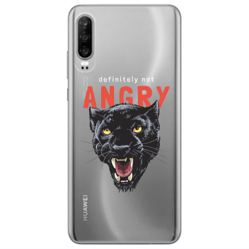 Huawei P30 Pointed teeth Transparent Silicone TPU Θήκη