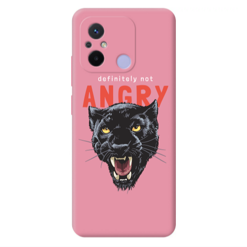 Xiaomi Redmi 12C Pointed teeth Pink Colored Silicone TPU Θήκη