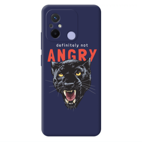 Xiaomi Redmi 12C Pointed teeth Dark blue Colored Silicone TPU Θήκη
