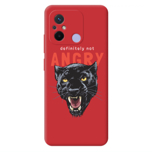 Xiaomi Redmi 12C Pointed teeth Red Colored Silicone TPU Θήκη