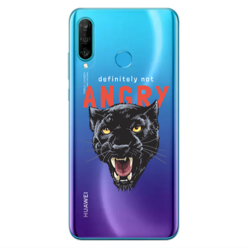Huawei P30 Lite Pointed teeth Transparent Silicone TPU Θήκη