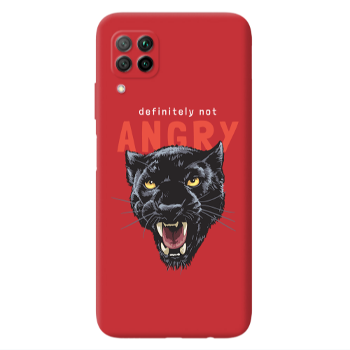 Huawei P40 Lite Pointed teeth Red Colored Silicone TPU Θήκη