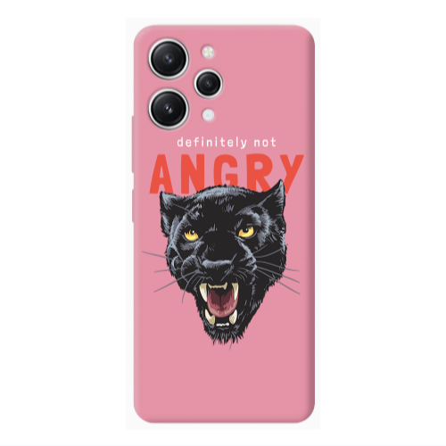 Xiaomi Redmi 12 Pointed teeth Pink Colored Silicone TPU Θήκη