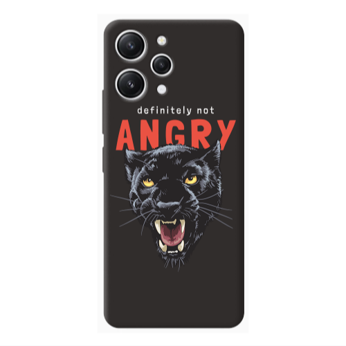 Xiaomi Redmi 12 Pointed teeth Black Colored Silicone TPU Θήκη