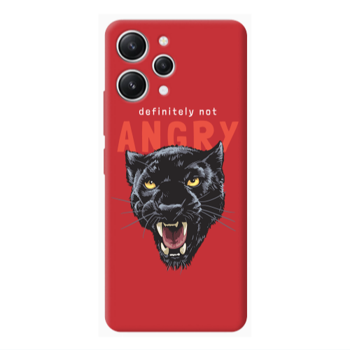 Xiaomi Redmi 12 Pointed teeth Red Colored Silicone TPU Θήκη
