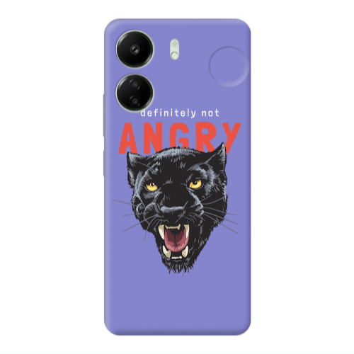 Xiaomi Redmi 13C Pointed teeth Purple Colored Silicone TPU Θήκη
