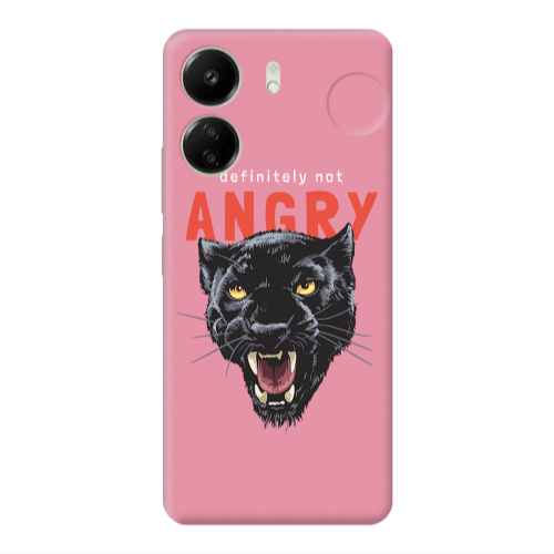 Xiaomi Redmi 13C Pointed teeth Pink Colored Silicone TPU Θήκη