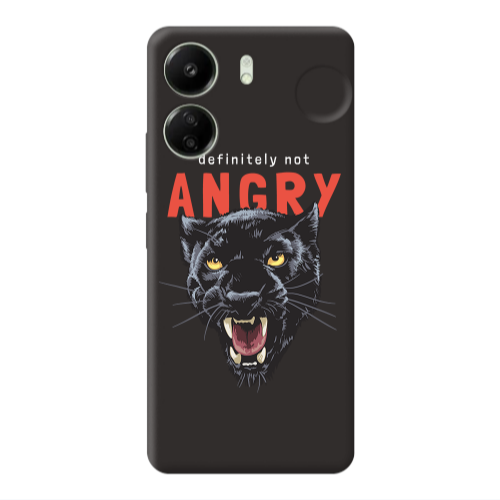 Xiaomi Redmi 13C Pointed teeth Black Colored Silicone TPU Θήκη