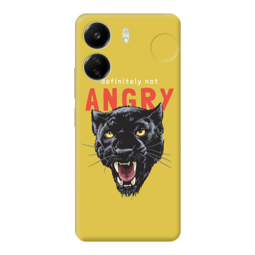 Xiaomi Redmi 13C Pointed teeth Yellow Colored Silicone TPU Θήκη