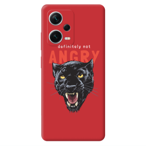 Xiaomi Poco X5 Pointed teeth Red Colored Silicone TPU Θήκη