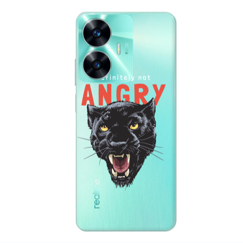 Realme C55 Pointed teeth Transparent Silicone TPU Θήκη