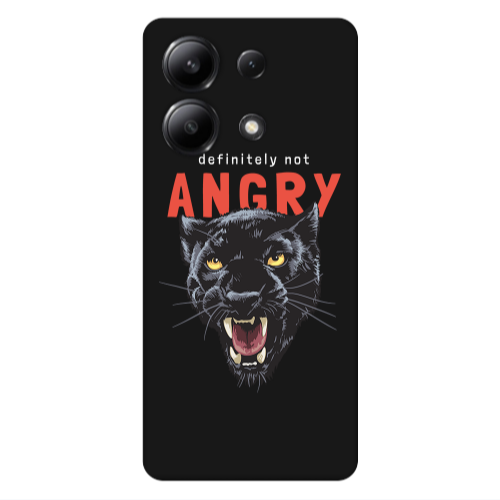 Xiaomi Redmi Note 13 4G Pointed teeth Black Colored Silicone TPU Θήκη