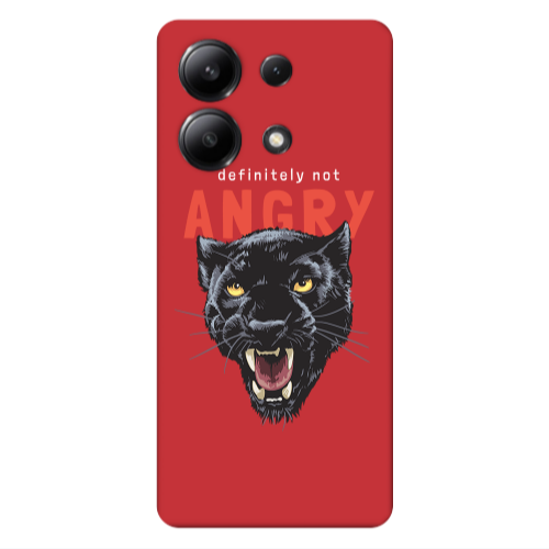 Xiaomi Redmi Note 13 4G Pointed teeth Red Colored Silicone TPU Θήκη