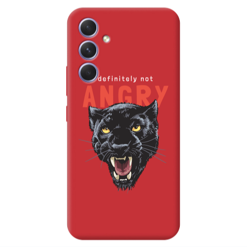 Samsung A35 Pointed teeth Red Colored Silicone TPU Θήκη