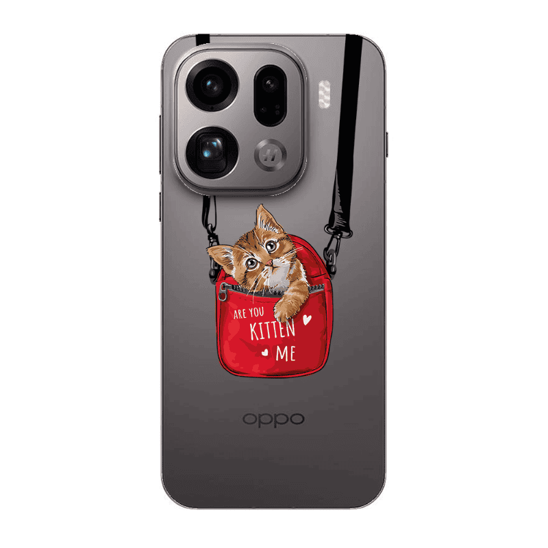 Oppo Find X9 Pro Are you kitten Transparent Silicone TPU Θήκη