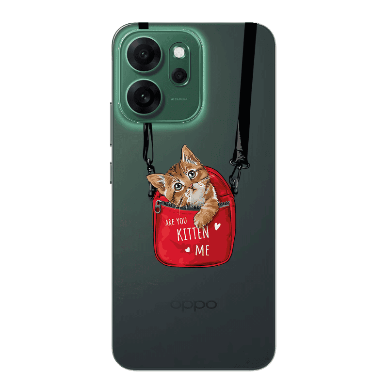 Oppo 14 F Are you kitten Transparent Silicone TPU Θήκη
