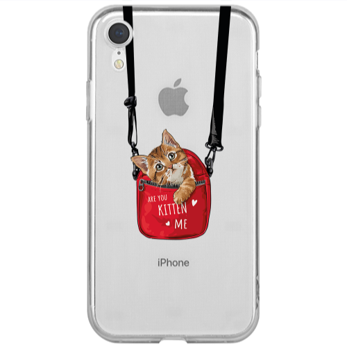 Apple iPhone Xr Are you kitten Transparent Silicone TPU Θήκη
