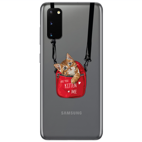 Samsung S20 Are you kitten Transparent Silicone TPU Θήκη