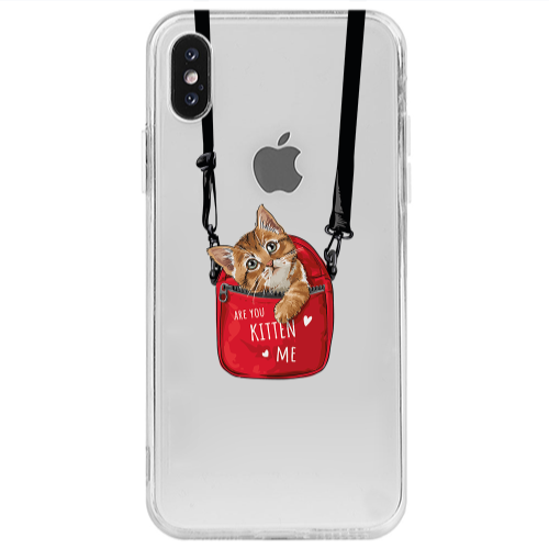 Apple iPhone Xs Max Are you kitten Transparent Silicone TPU Θήκη
