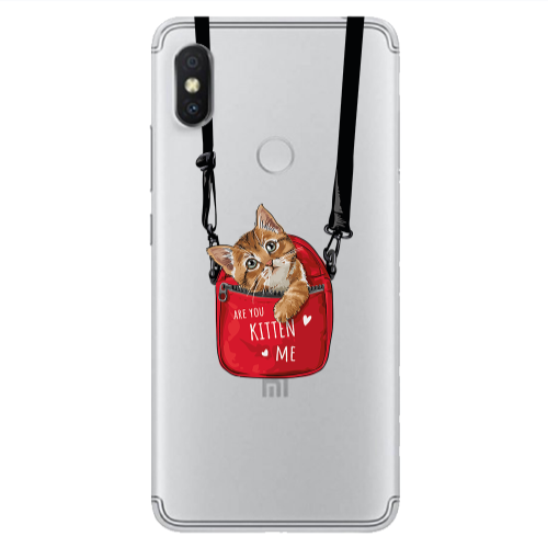 Xiaomi Redmi S2 Are you kitten Transparent Silicone TPU Θήκη