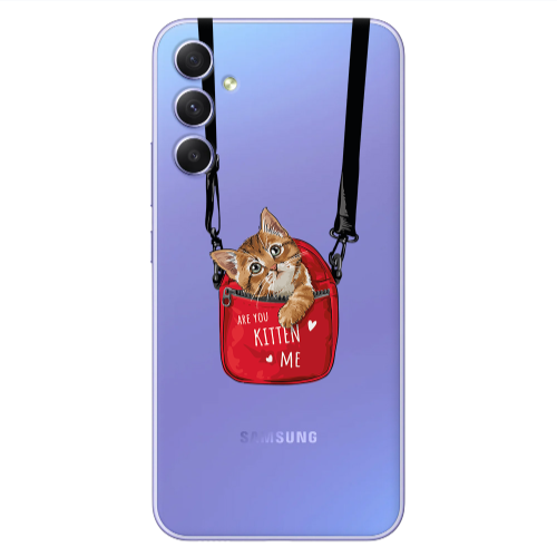 Samsung A34 Are you kitten Transparent Silicone TPU Θήκη
