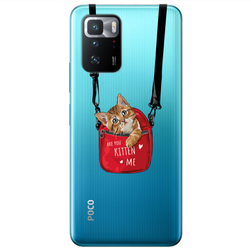 Xiaomi Poco X3 GT Are you kitten Transparent Silicone TPU Θήκη