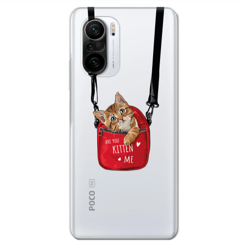 Xiaomi Poco F3 Are you kitten Transparent Silicone TPU Θήκη