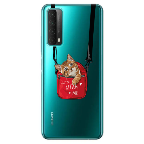 Huawei P Smart 2021 Are you kitten Transparent Silicone TPU Θήκη