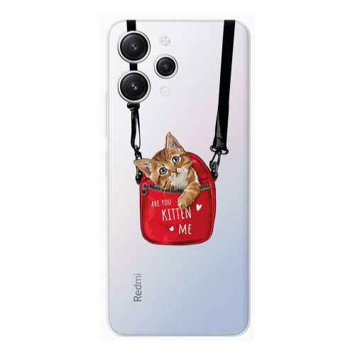Xiaomi Redmi 12 Are you kitten Transparent Silicone TPU Θήκη