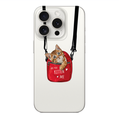 Apple iPhone 15 Pro Max Are you kitten Transparent Silicone TPU Θήκη