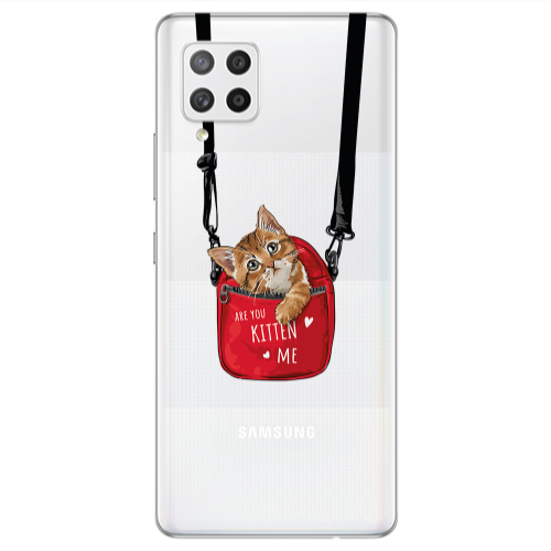 Samsung A42 5G Are you kitten Transparent Silicone TPU Θήκη