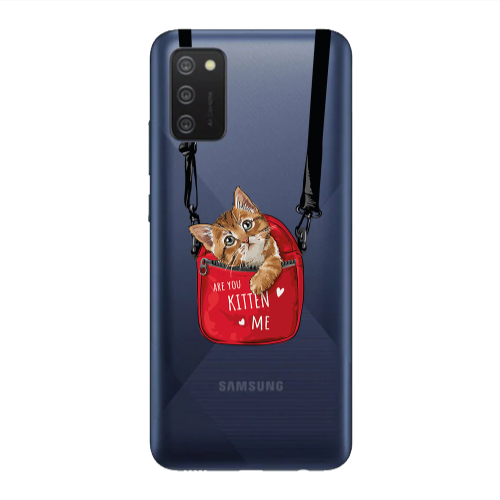Samsung A02s Are you kitten Transparent Silicone TPU Θήκη
