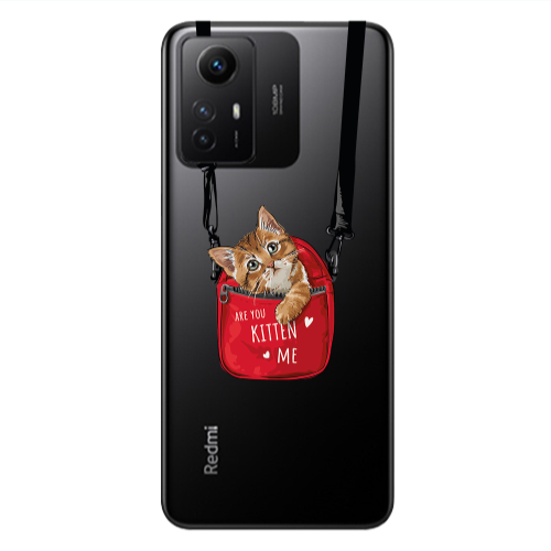 Xiaomi Redmi Note 12s Are you kitten Transparent Silicone TPU Θήκη