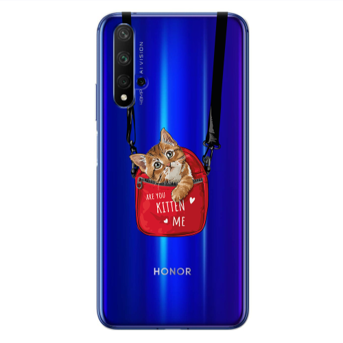 Huawei Nova 5 T Are you kitten Transparent Silicone TPU Θήκη