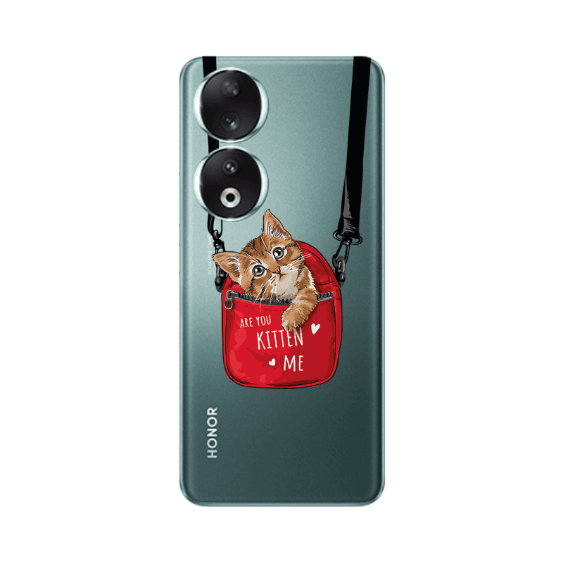 Honor 90 5G Are you kitten Transparent Silicone TPU Θήκη