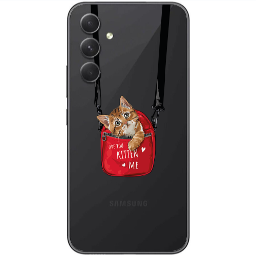 Samsung Galaxy A25 Are you kitten Transparent Silicone TPU Θήκη