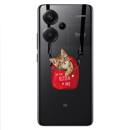 Xiaomi Redmi Note 13 Pro+ 5G  Are you kitten Transparent Silicone TPU Θήκη