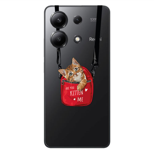 Xiaomi Redmi Note 13 4G Are you kitten Transparent Silicone TPU Θήκη