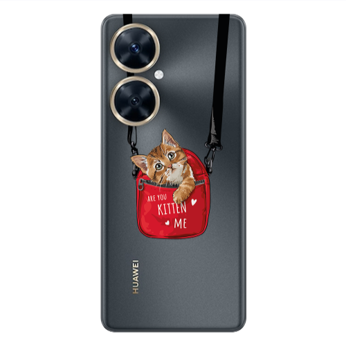 Huawei Nova 11i Are you kitten Transparent Silicone TPU Θήκη